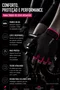 Luvas Flames DaMatta Gel Ciclismo Dedo Curto Preto/Rosa