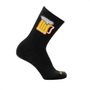 Meia Beer Cerveja Damatta Ciclismo Bicicleta Corrida Preto/Amarelo