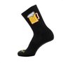 Meia Beer Cerveja Damatta Ciclismo Bicicleta Corrida Preto/Amarelo